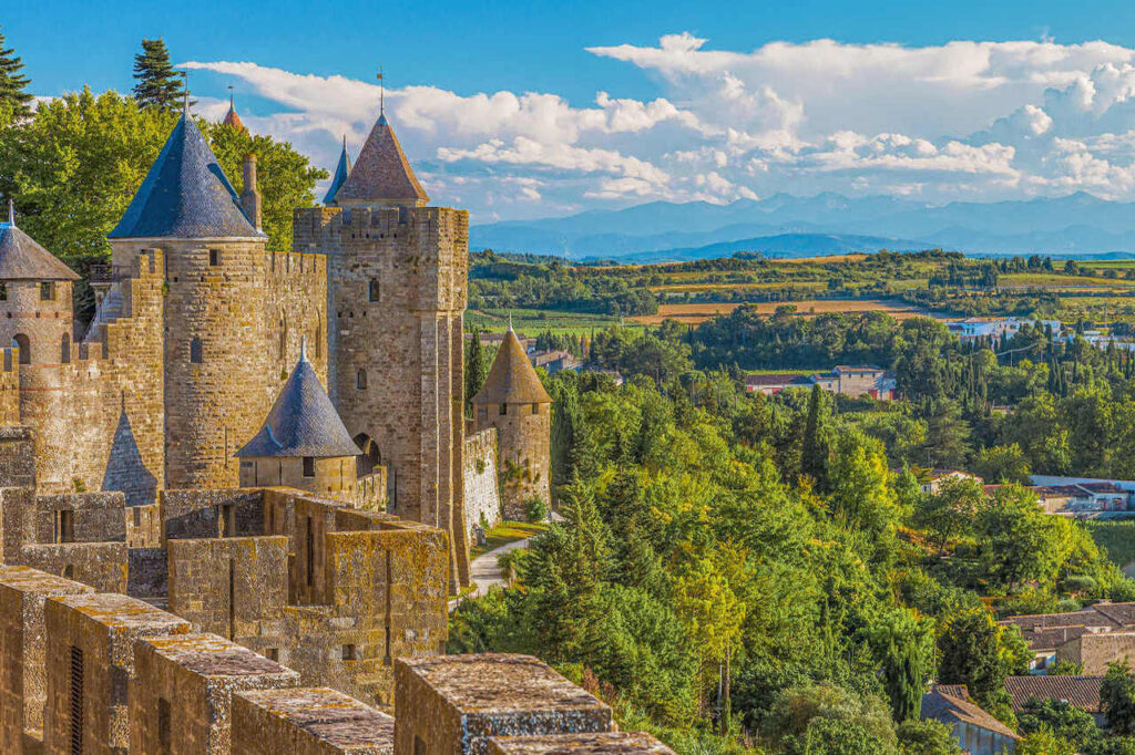 Fortyfikacja Carcassonne we Francji.